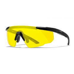 WileyX Saber Advanced Yellow shield ballistilised prillid, must