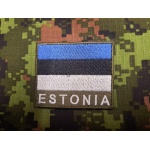 Kaitseväelase vormiriietuse varrukal olev riigitunnus, 4x5 Velcro, roheline