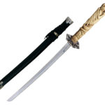 Samurai Dekoratiivmõõk deemonid motiiv käepide