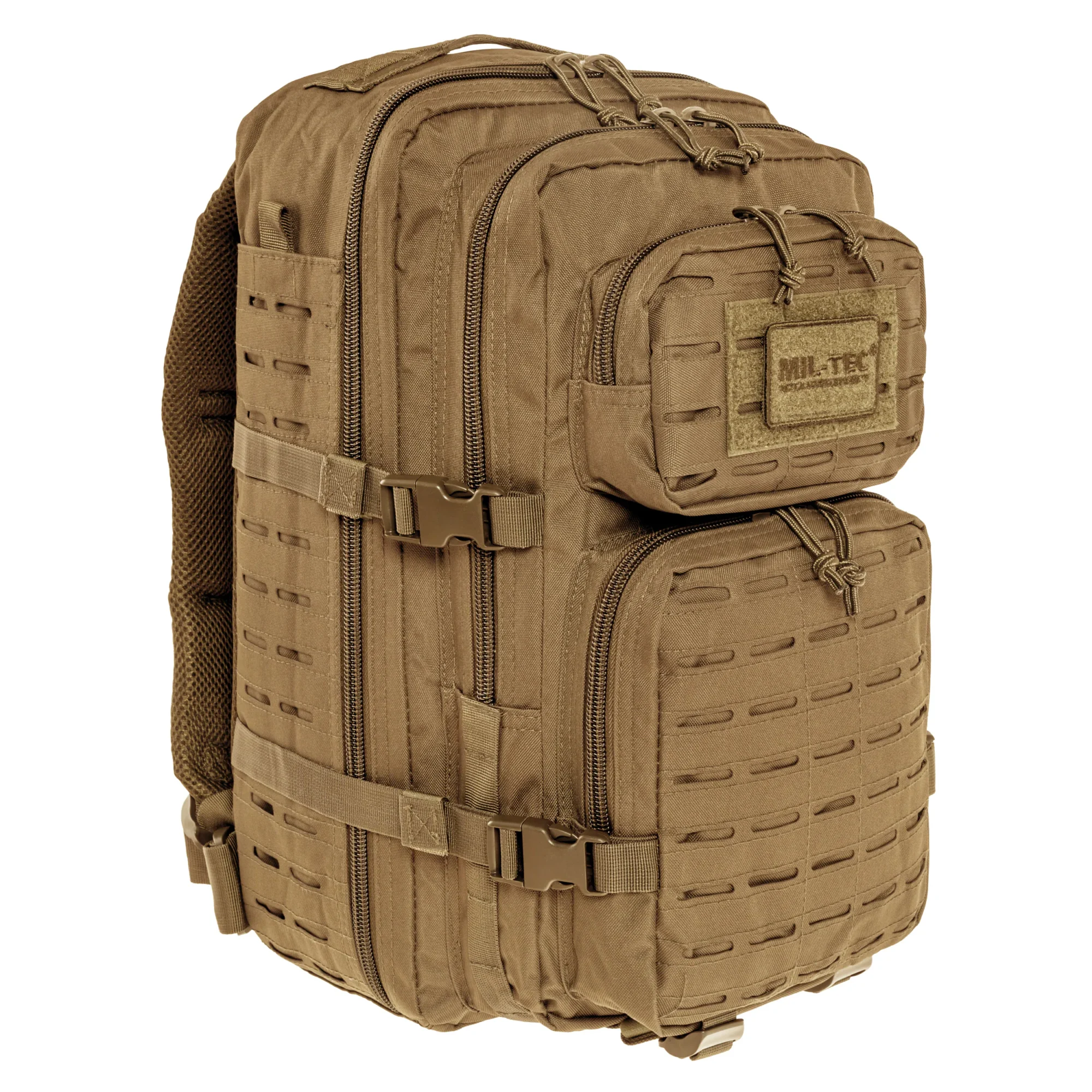 82903_mil-tec-assault-pack-laser-cut-large-backpack-36-l-coyote-tan-394526 US patrull 36L Laser Cut seljakott, Coyote – Pilt 1