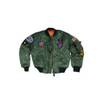 Laste jope MA1, oliiviroheline