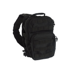 Taktikaline väike seljakott, ühe õlarihmaga, Must
