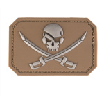 COYOTE PVC 3D TUNNUSSILT PIRAADI SÜMBOLIGA, TAKJAPAELAGA 5,5 X7.5 CM