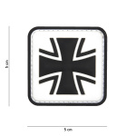 Embleem 3D PVC  German cross valge