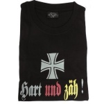 T-särk HART UND ZÄH, Must