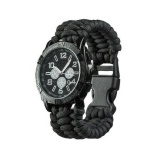 Army UHH Paracord käekell, Must