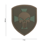 EMBLEEM 3D PVC SHIELD PUNISHER CROSS