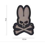 EMBLEEM 3D PVC SKULL BUNNY
