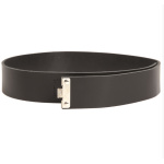 WH Saksa nahast rihm, must (repro)