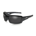 WileyX TITAN Polarized Smoke Grey Gloss ballistilised prillid, must
