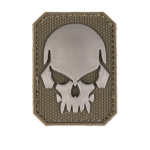 Roheline PVC 3D tunnussilt kolju sümboliga väike, takjapaelaga