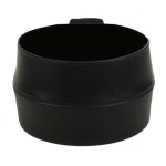 Rootsi kokkupandav kummikruus FOLD-a-CUP® 600 ml, Must
