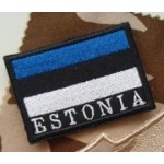 Kaitseväelase vormiriietuse varrukal olev riigitunnus, 5x6 Velcro