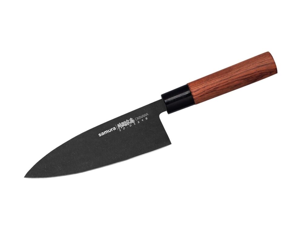 0120394_samura-okinawa-stw-deba-deba-knife-cm17-so-0129b Nazis Samura Okinawa Stonewash Deba 170 mm SO-0129B - Image 1