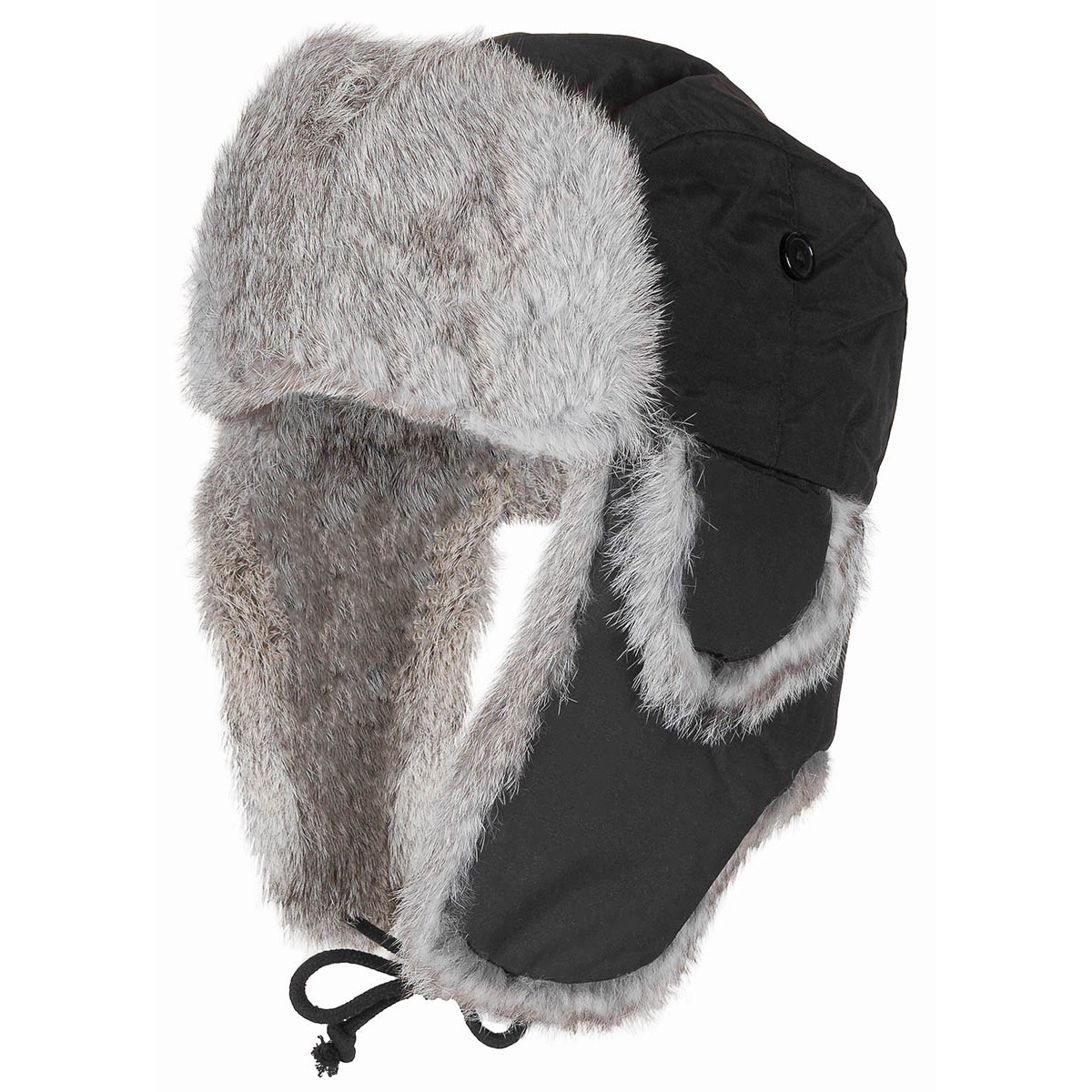 10020 Karusnahast müts, must,hall - Image 1