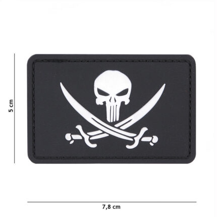 Embleem 3D PVC Punisher pirate