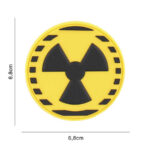 Embleem 3D PVC Nuclear yellow