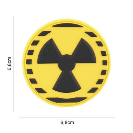 Embleem 3D PVC Nuclear yellow