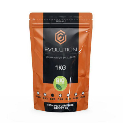 Evolution High Performance airsoft biokuulid 0,25g, 1kg kott