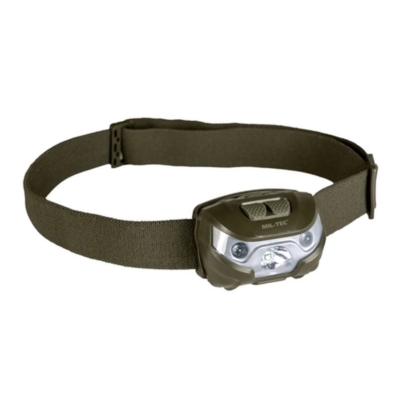 eng_pl_Latarka-Czolowa-Ladowalna-CREE-XPE-Mil-tec-Olive-15168001-53048_1 VÕIMAS PEALAMP 200 LUUMENIT CREE XPE, ROHELINE – attēls 1