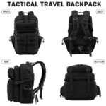 Tactical seljakott 45L, must – Pilt 4