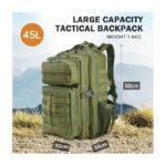Tactical seljakott 45L, roheline – Pilt 6